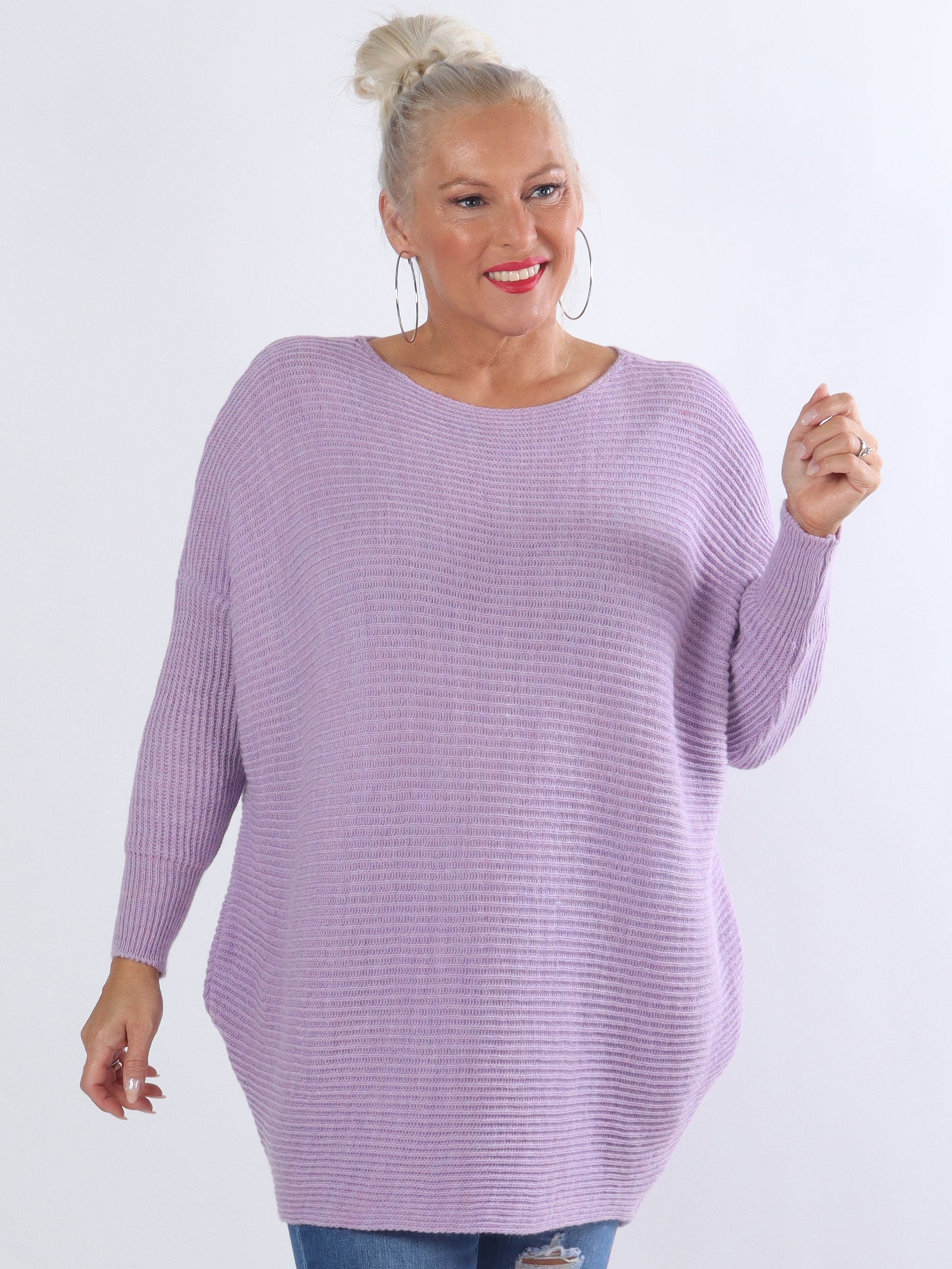 Teddy - Strikbluse med tætsiddende ærmer